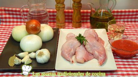 Receta de Conejo encebollado al estilo Mallorquín
