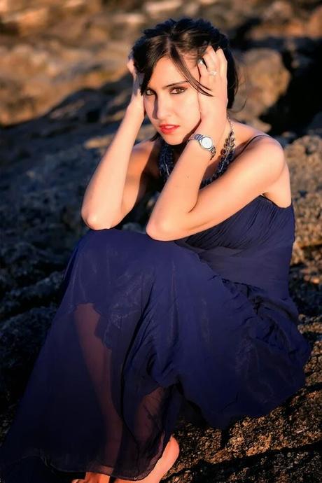 Lady in blue?
