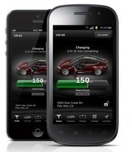 smartphone-models-Tesla aplicacion