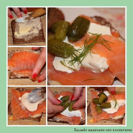 Smorrebrod... o bocadillo danés abierto... para Cocinas del Mundo