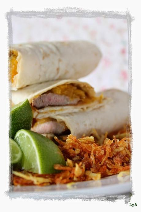 Kebabs de pato y naranja con salsa de yogur Kebabs de pato y naranja con salsa de yogur