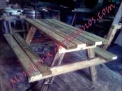 Banco-merendero madera tratada autoclave