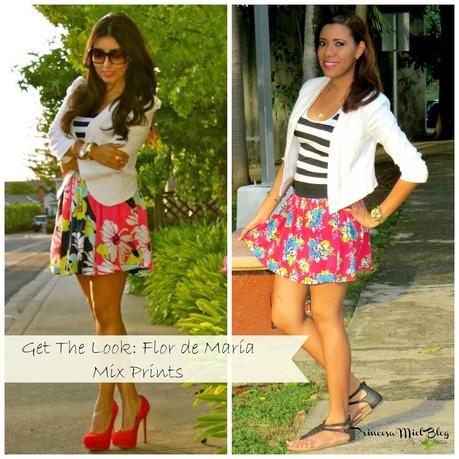 (Outfits) Get the Look:  Flor de Maria (Mix Prints)