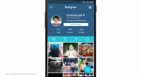 instagram material design