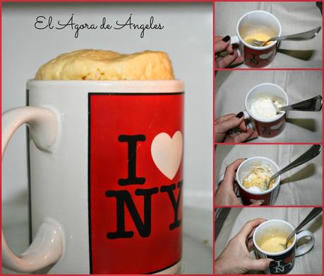 BIZCOCHO A LA TAZA EN TRES MINUTOS
