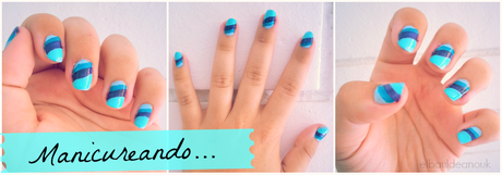 Manicureando: ¡rallas y color!
