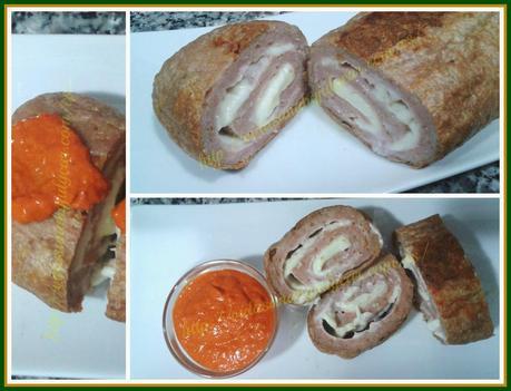 Pollo&Pavo relleno con salsa piquillo