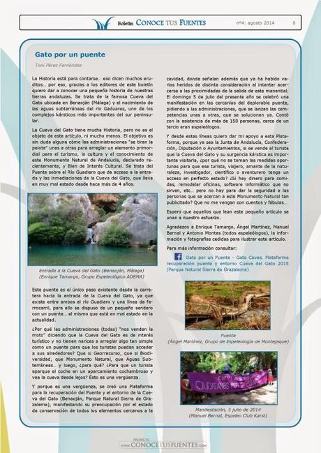 Nuevo boletín de Conoce Tus Fuentes