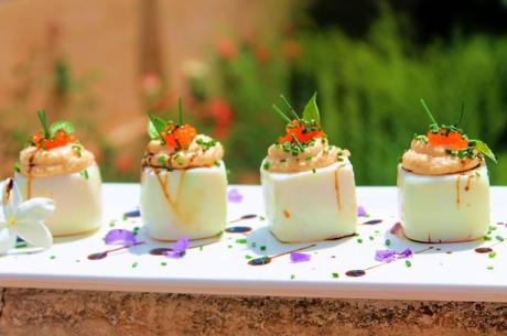 ¡TENGO LOS HUEVOS CUADRADOS y rellenos de atún y cangrejo!!