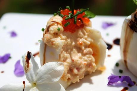 ¡TENGO LOS HUEVOS CUADRADOS y rellenos de atún y cangrejo!!