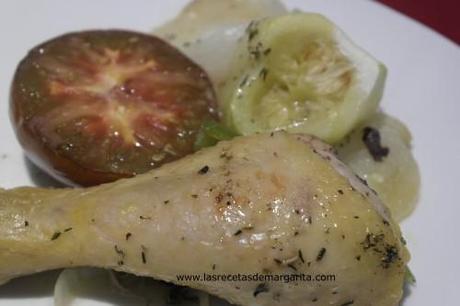 Muslos de pollo al horno con verduras-Valoración Nutricional