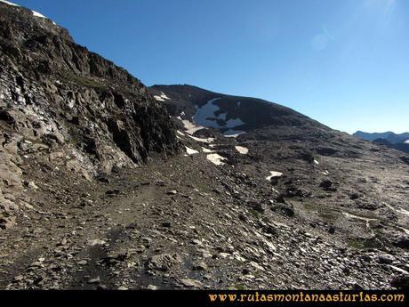 Ruta Posiciones del Veleta - Mulhacén: Pista por la que avanzamos