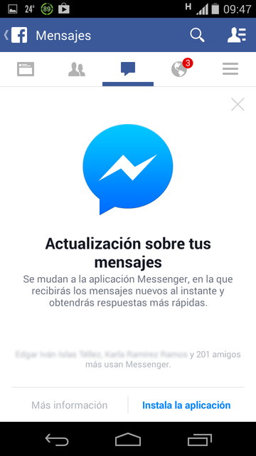 facebook messenger Facebook también obligará a descargar Facebook Messenger