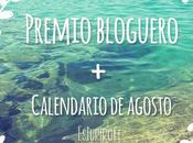 Premio bloguero para Esturirafi Calendario agosto