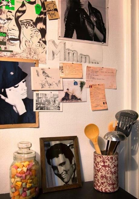 En París: Un apartamento de 30m2 decorado con piezas de mercadillo.