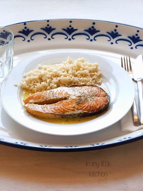 Salmón con salsa de cítricos