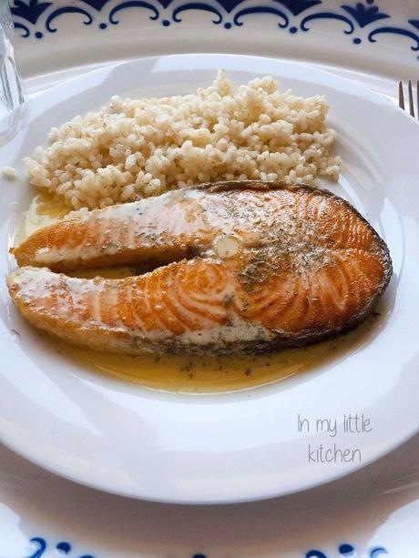 Salmón con salsa de cítricos