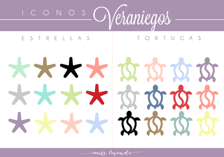 Freebies: Iconos veraniegos