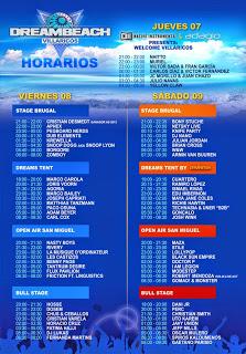 Horarios del DreamBeach Villaricos 2014