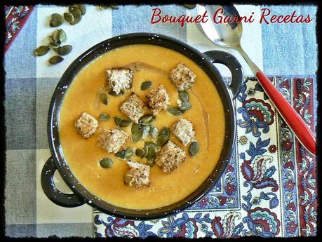 Sopa crema de calabaza y avena (sin crema ni queso)
