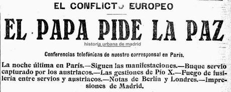 Madrid, últimos días del mes de Julio de 1914