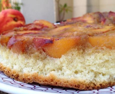 tartas de frutas Tarta de nectarinas sin gluten tarta de nectarinas tarta bocabajo tatin upside down recetas delikatissen postres rápidos postres fáciles postres aptos para celiacos 