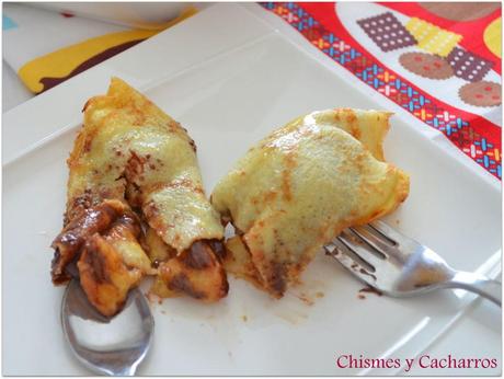 Crepes de nutella y plátano