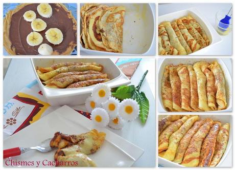 Crepes de nutella y plátano