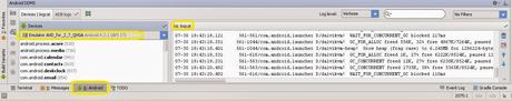 Android Studio, DDMS, logcat