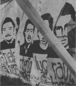 “A nuestros compañeros caídos en agosto en él sur de Chile”. VIVEN!