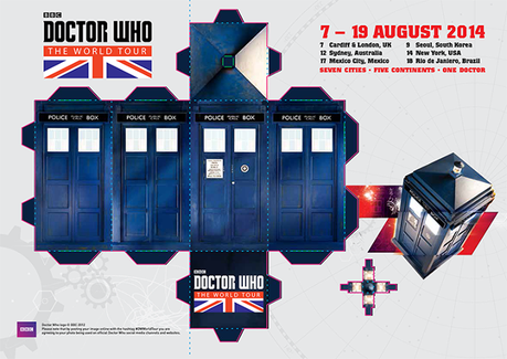 TARDIS recortable para Doctor Who World Tour