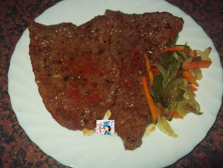 MIS FILETES DE TERNERA A LA ESPECIAS