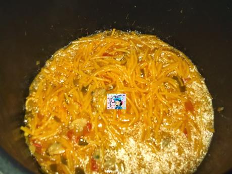 FIDEOS CON ALMEJAS EN MI OLLA ERIKA