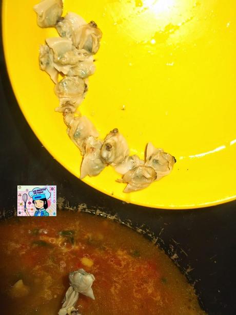 FIDEOS CON ALMEJAS EN MI OLLA ERIKA