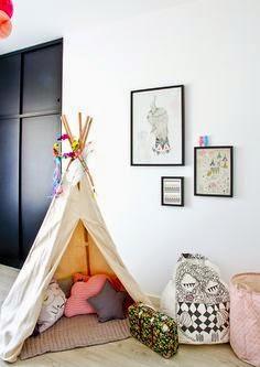 Decorar habitaciones de niños con tipis + DIY