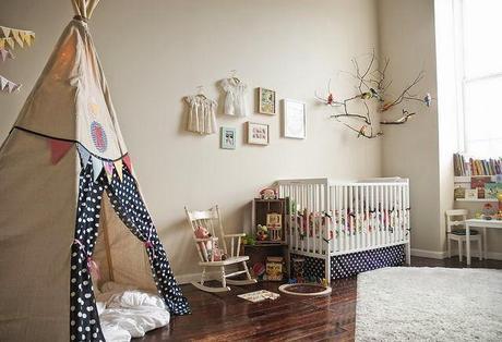 Decorar habitaciones de niños con tipis + DIY