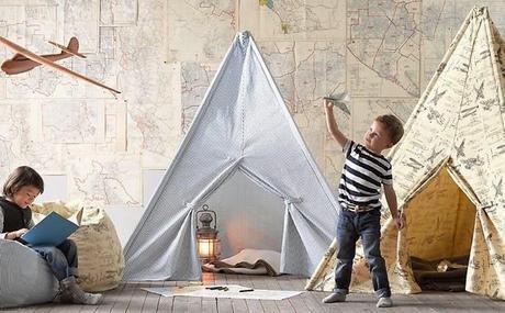 Decorar habitaciones de niños con tipis + DIY