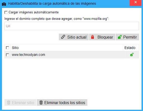 Como evitar la carga de imágenes en Firefox y Google Chrome