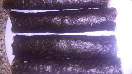 Sushi listos para cortar