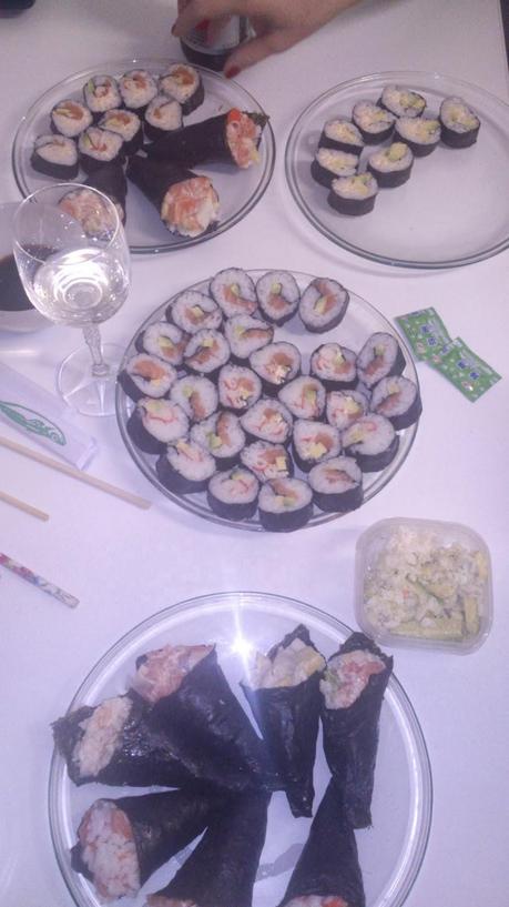 Cenar sushi hecho en casa