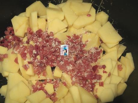 MIS PATATAS A LA CARBONARA EN MI OLLA ERIKA