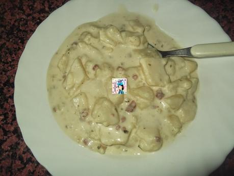 MIS PATATAS A LA CARBONARA EN MI OLLA ERIKA