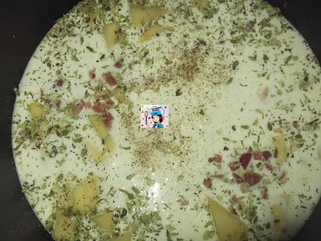 MIS PATATAS A LA CARBONARA EN MI OLLA ERIKA