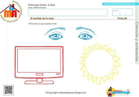 04 ciencia y ambiente  2 años - el sentido de la vista