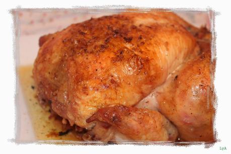 Pollo asado con sal trufada... un pollo asado de 10