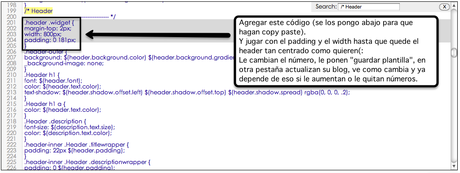 Tutoriales (11) – Centrar el header.