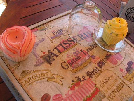 Chalky tono retro en una caja de vino