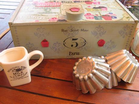 Chalky tono retro en una caja de vino