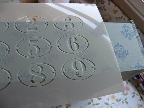 Chalky tono retro en una caja de vino