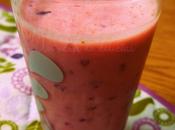 Batido plátano, fresas cerezas